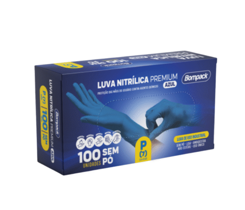 Luvas Nitrílica Bompack C/100 Unidades