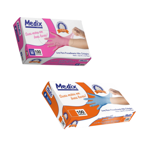 Luva Nitrilica Medix C/100 Unidades (kit)